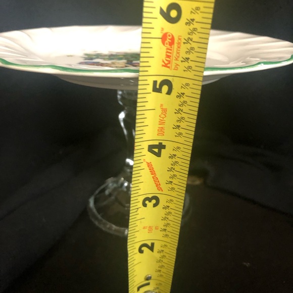 Vtg Nikko Christmas plate Cookie candy hors d’ouvers stand - Picture 7 of 7